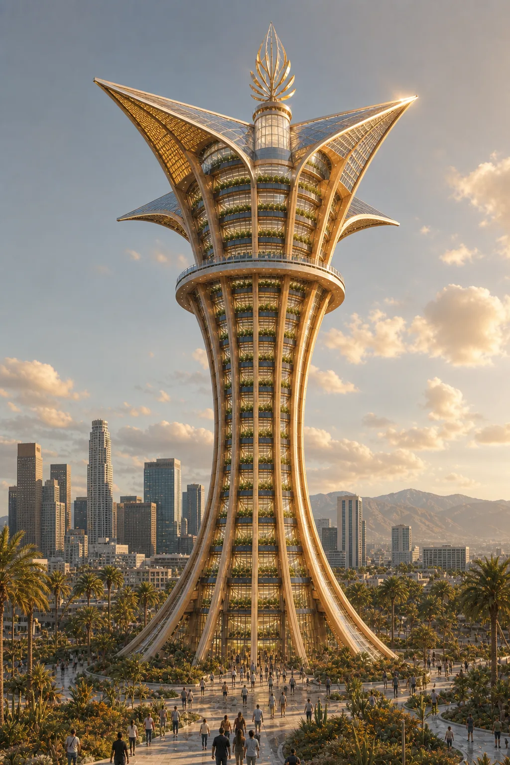 Concept rendering of a GAEA tower in Los Angeles