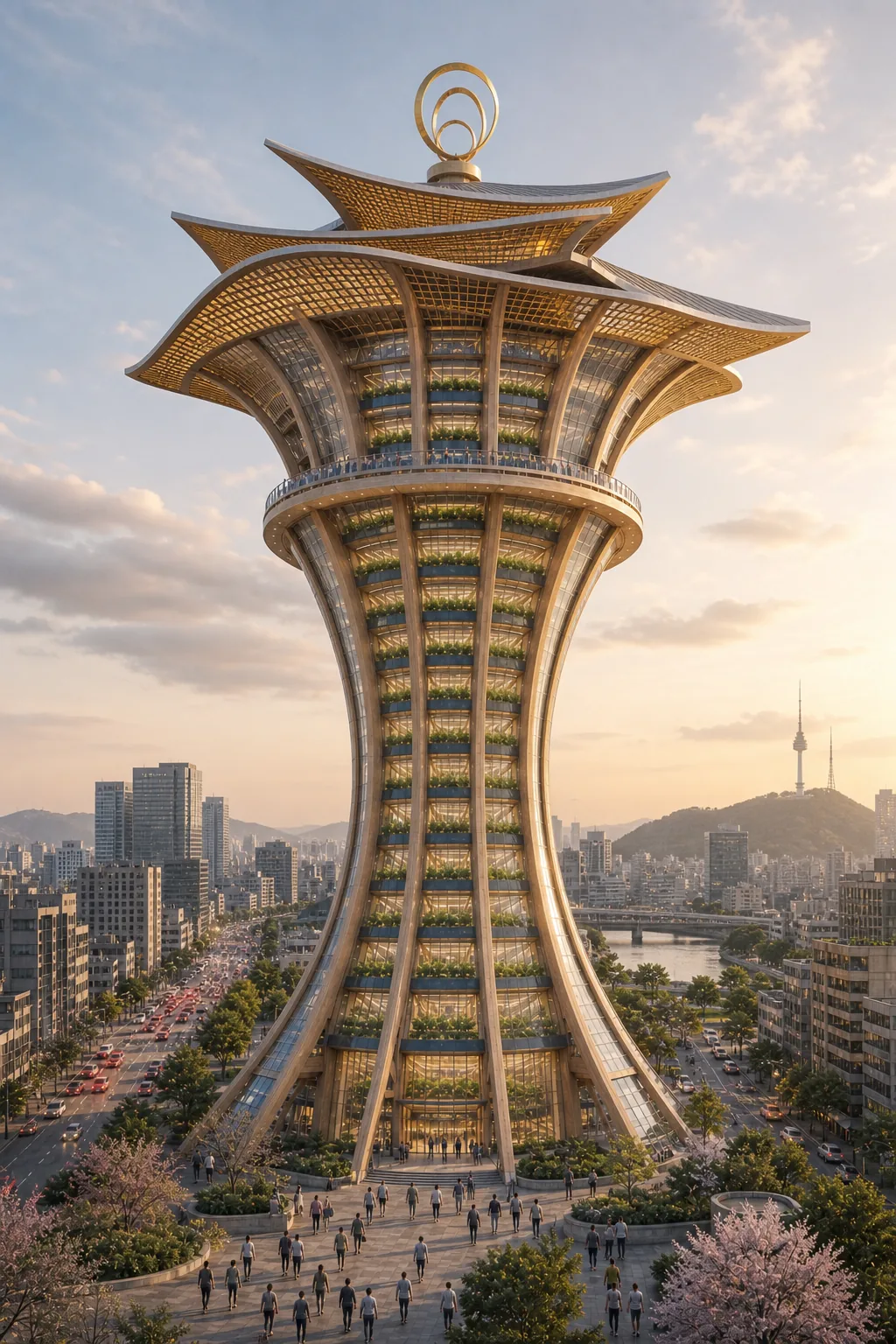 Concept rendering of a GAEA tower in Tokyo